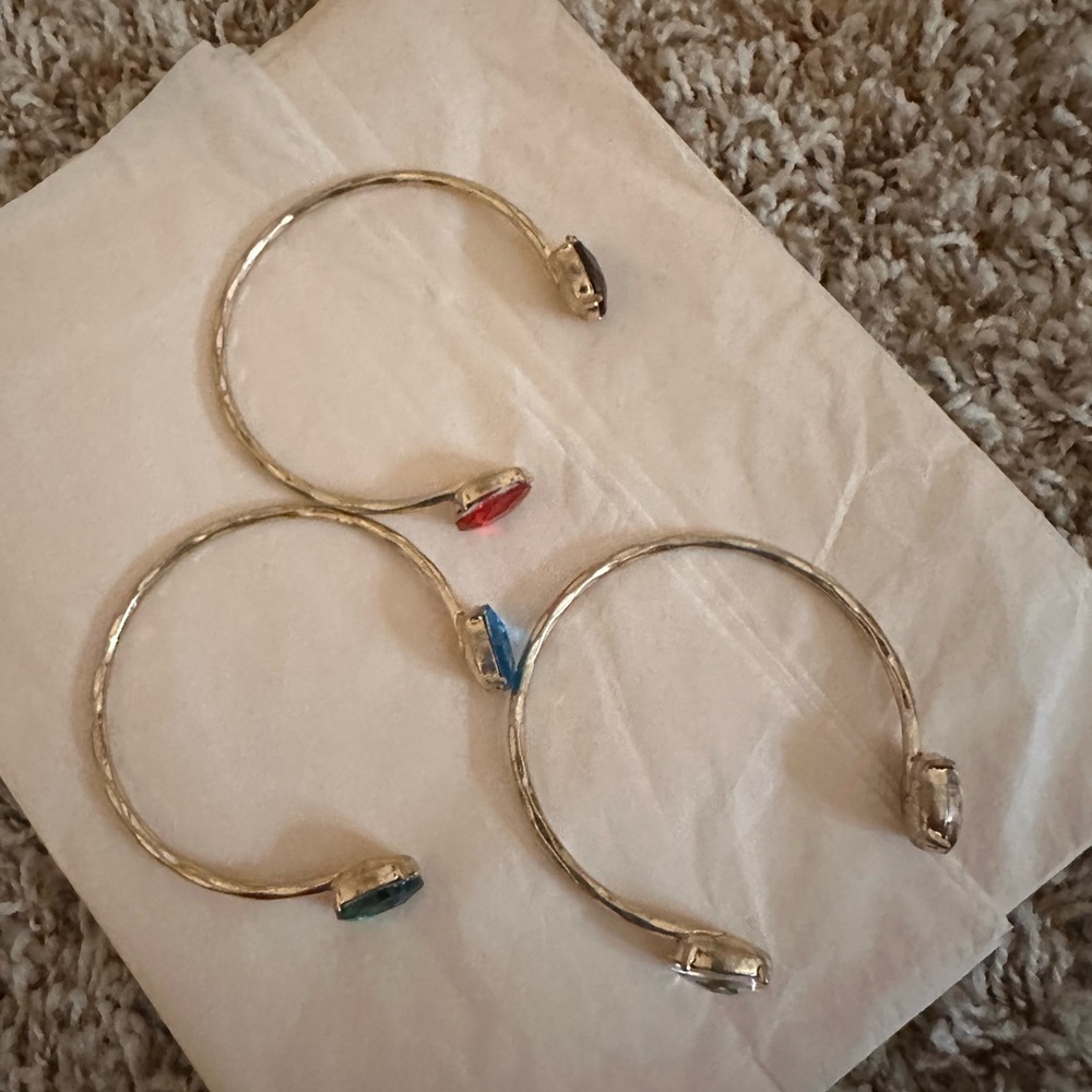 Park Lane Set of 3 Truffles Multi Color CZ Open bangle bracelets - Picture 5 of 6